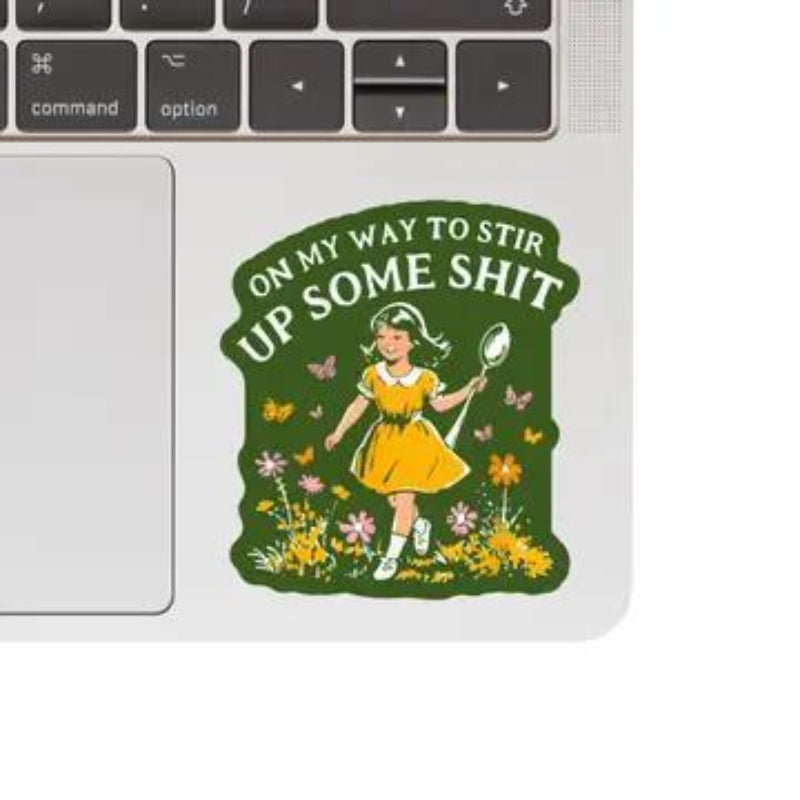 Juju and Moxie Funny Swear Flower Nature Shit High Quality Vinyl Sticker