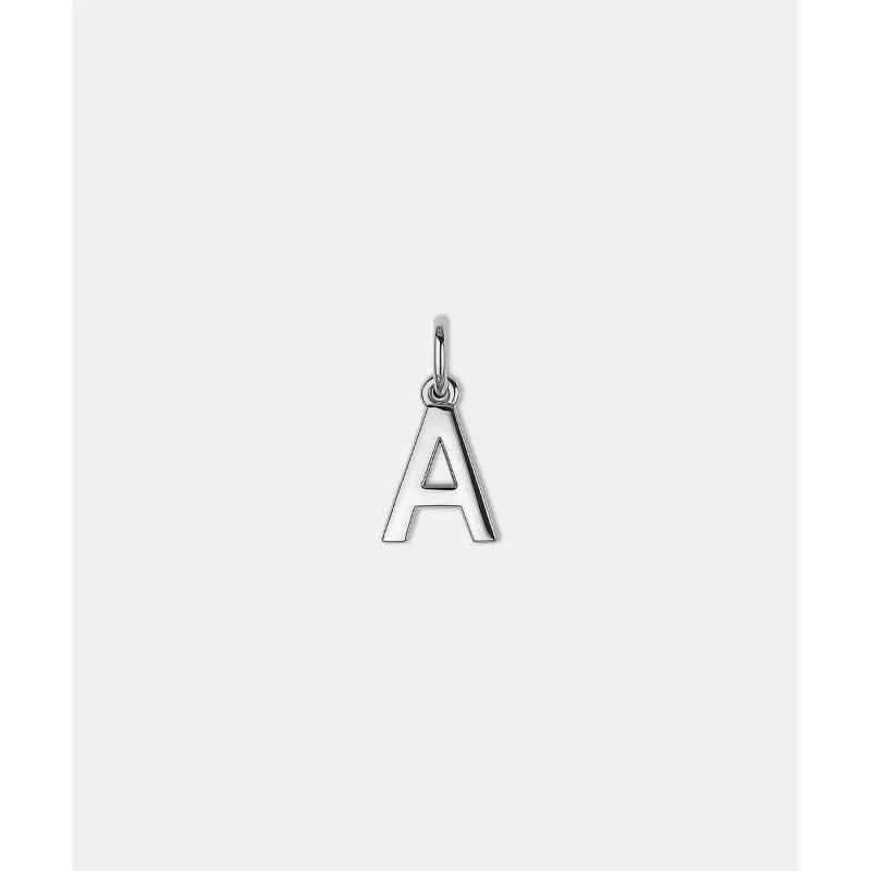 Gigi Pip Letter Hat Charm - Silver