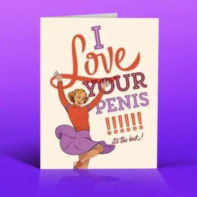 offensivedelightful LOVE YOUR PENIS! sexy, anniversary, love card