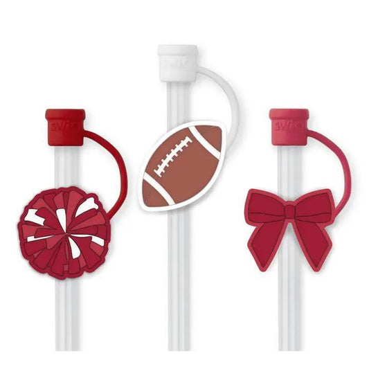 We've Got Spirit Straw Topper Set Crimson