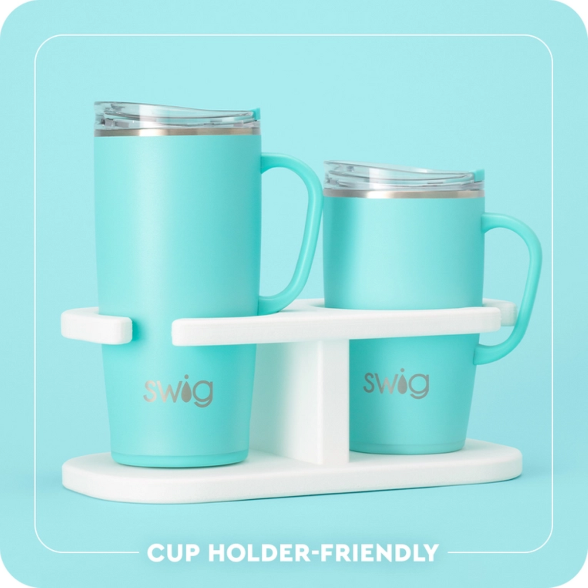 Boot Scootin' Travel Mug Turquoise, 22oz