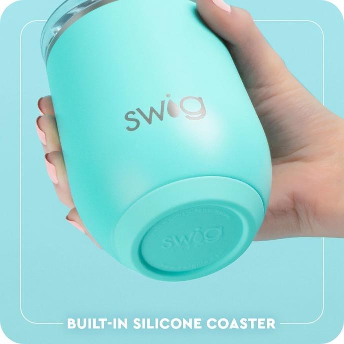 Boot Scootin' Stemless Wine Cup Turquoise, 12oz