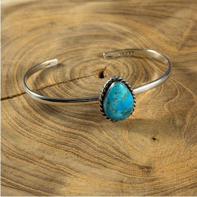 BOHO SOL TEARDROP THIN CUFF