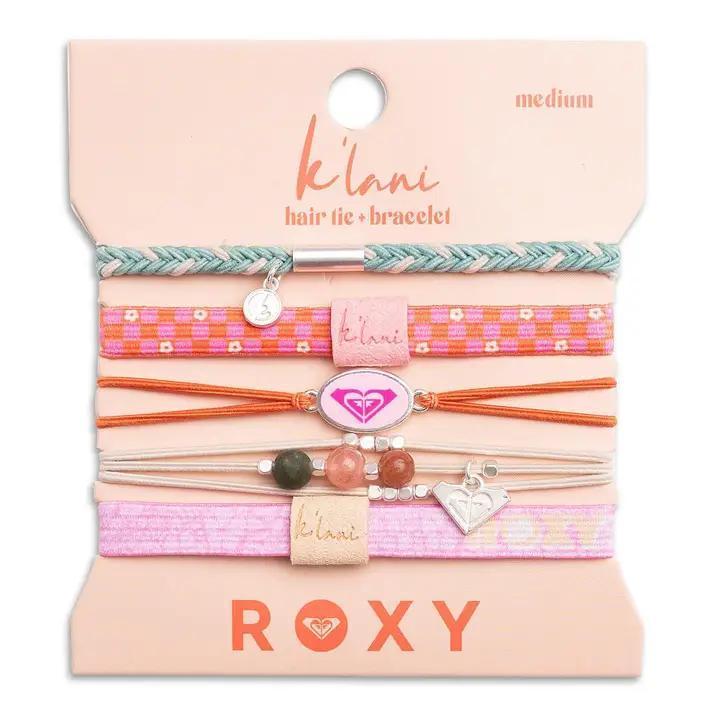 ROXY - Pink Hair Tie Bracelet Set