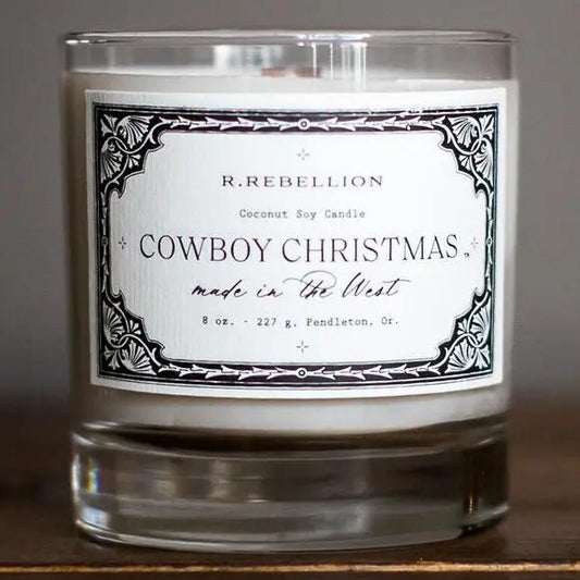 Cowboy Christmas Candle – 8 oz