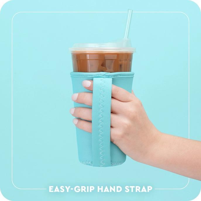 Gameday Gingham Iced Cup Coolie Crimson, Medium