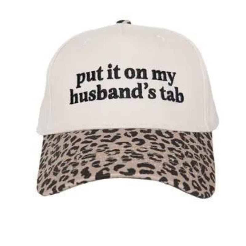 Katydid Put It On My Husband's Tab Two-Toned Vintage Hat Leopard And Tan