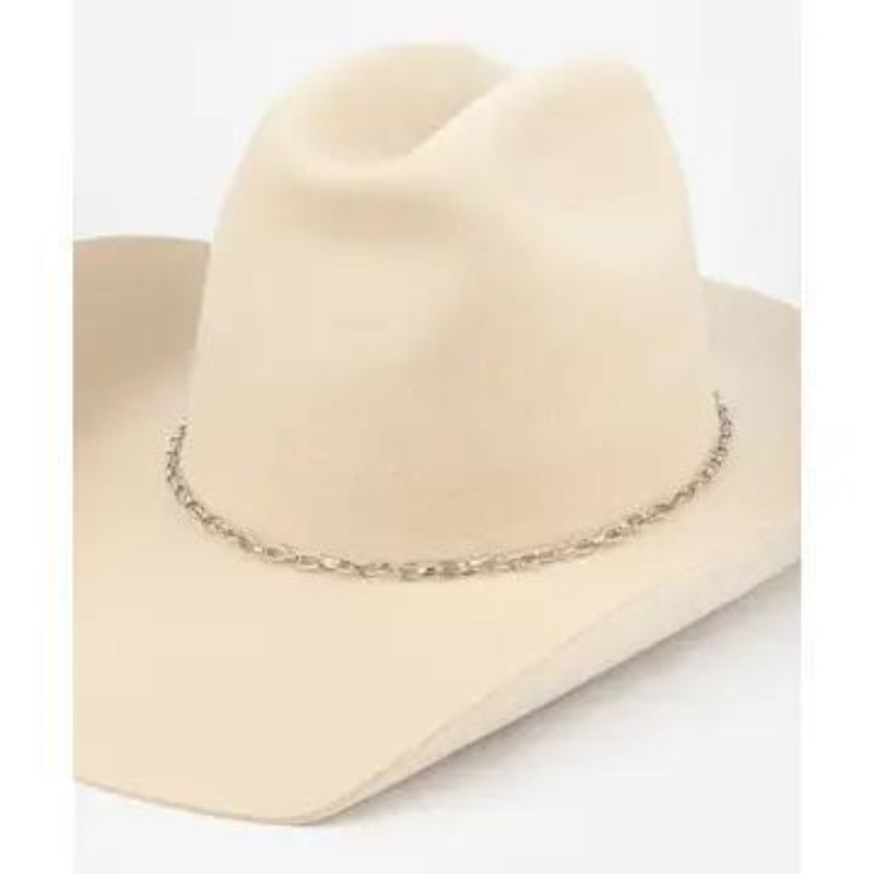Gigi Pip Link Chain Hat Band | Silver