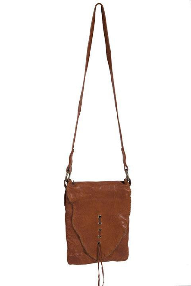  Scully Whip Stitch Cognac Handbag - Front View