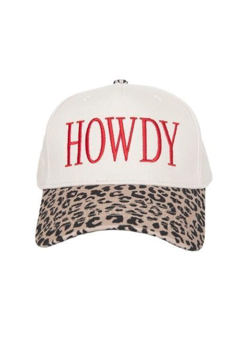 Katydid Put It On My Husband's Tab Two-Toned Vintage Hat Leopard And