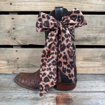 Brown & Black Skinny Wild Rag Scarf