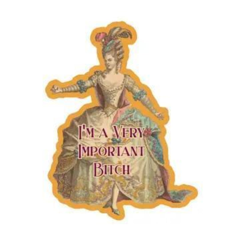 Juju and Moxie Victorian Woman Funny Swear High Quality Vinyl Sticker