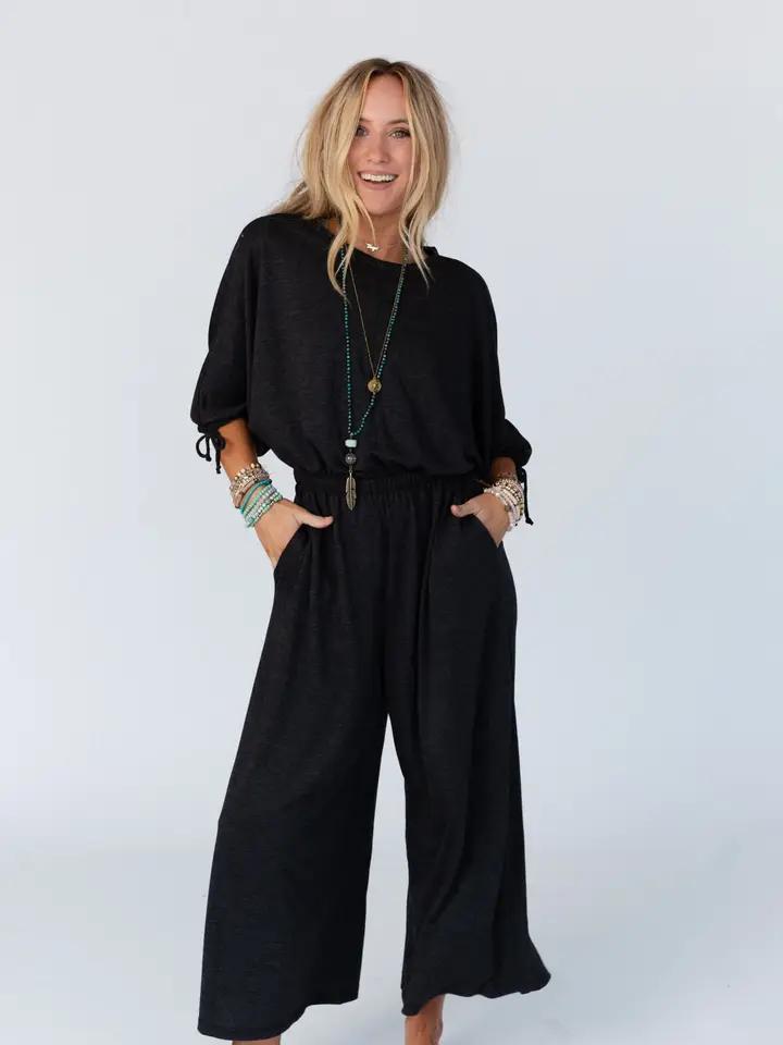 Three Bird Nest Wide Leg Jumpsuit