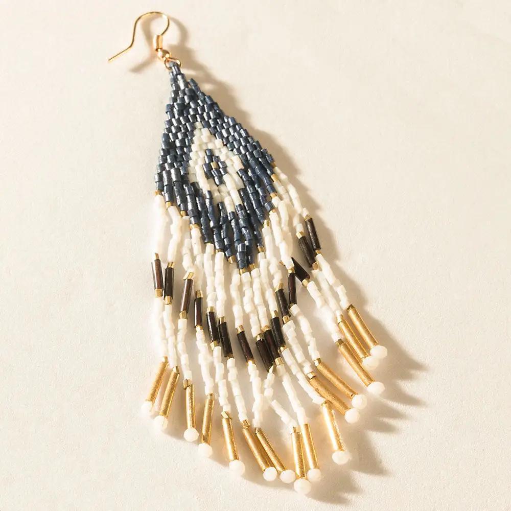 Cheyenne Fringe Earrings Gold Dust