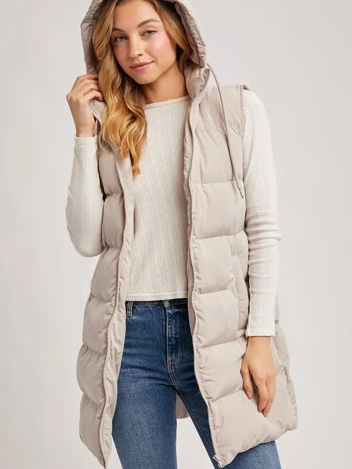 Longline Puffer Vest