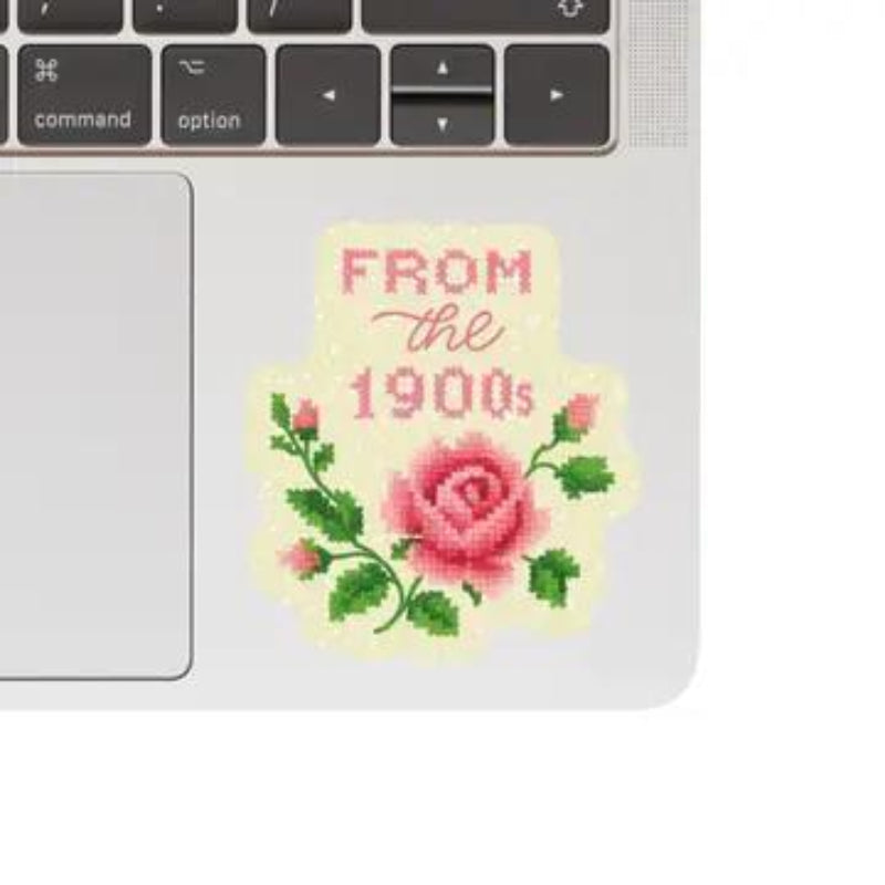 Juju and Moxie From the 1900s Cross Stitch High Quality Vinyl Sticker