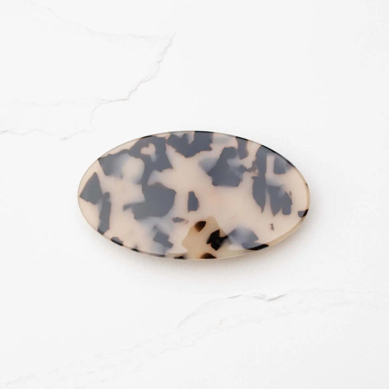 Tiepology Midnight Oval Cellulose Acetate Hair Barrette Set | Cookie Mix