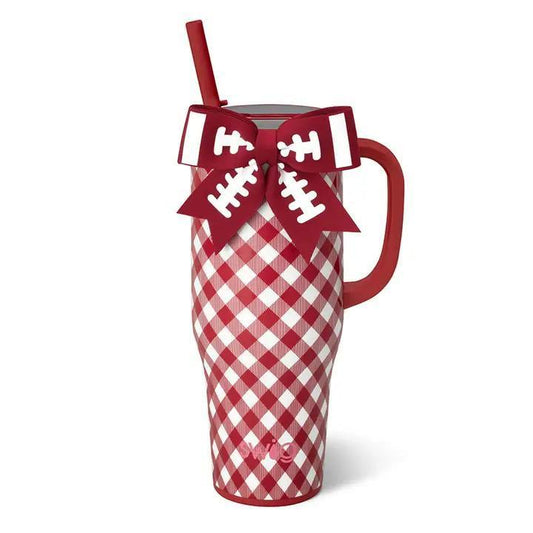 Gameday Gingham Mega Mug Crimson, 40oz