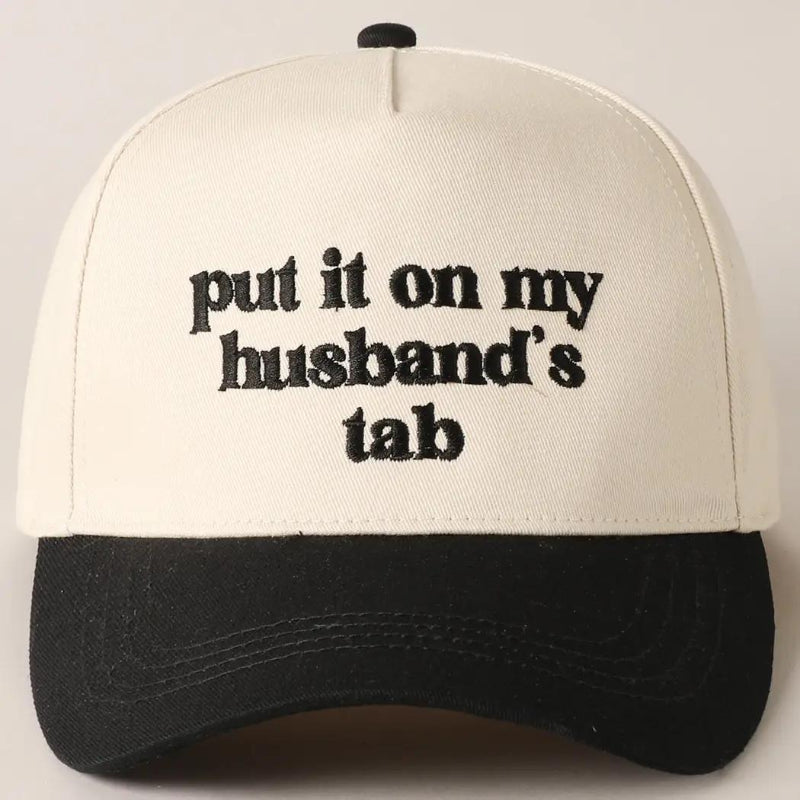 Fashion City put it on my husband's tab Embroidery Canvas Cap