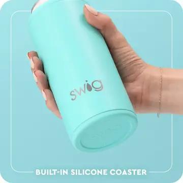 Boot Scootin' Skinny Can Cooler Turquoise, 12oz