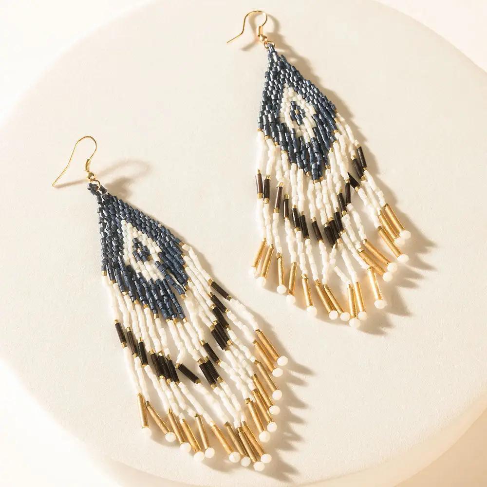 Cheyenne Fringe Earrings Gold Dust