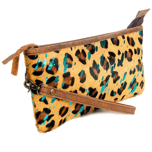 Wristlet Bag – Printed Hair-On Cowhide