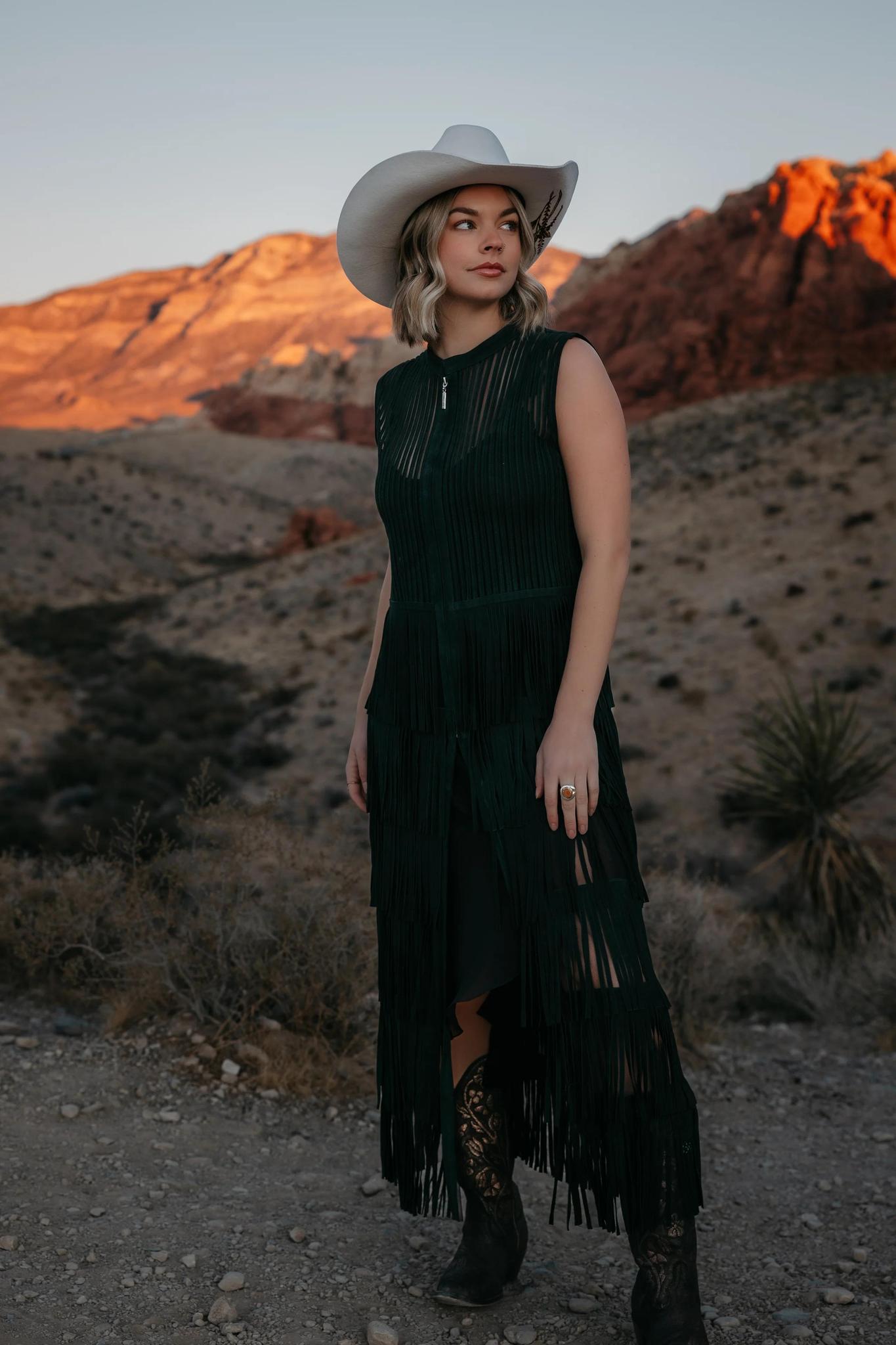 Dakota West 7 Layer Fringe Vest