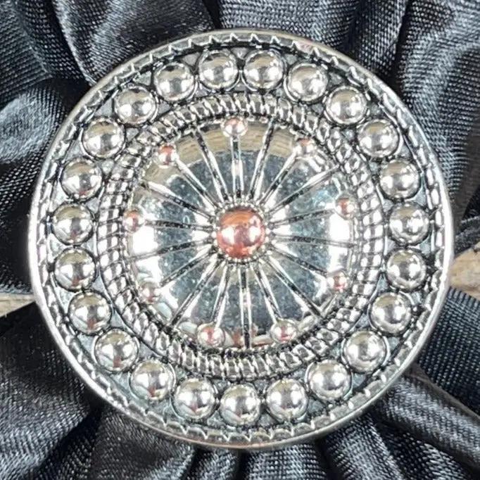 Wild Rag Slide Antique Silver Flower