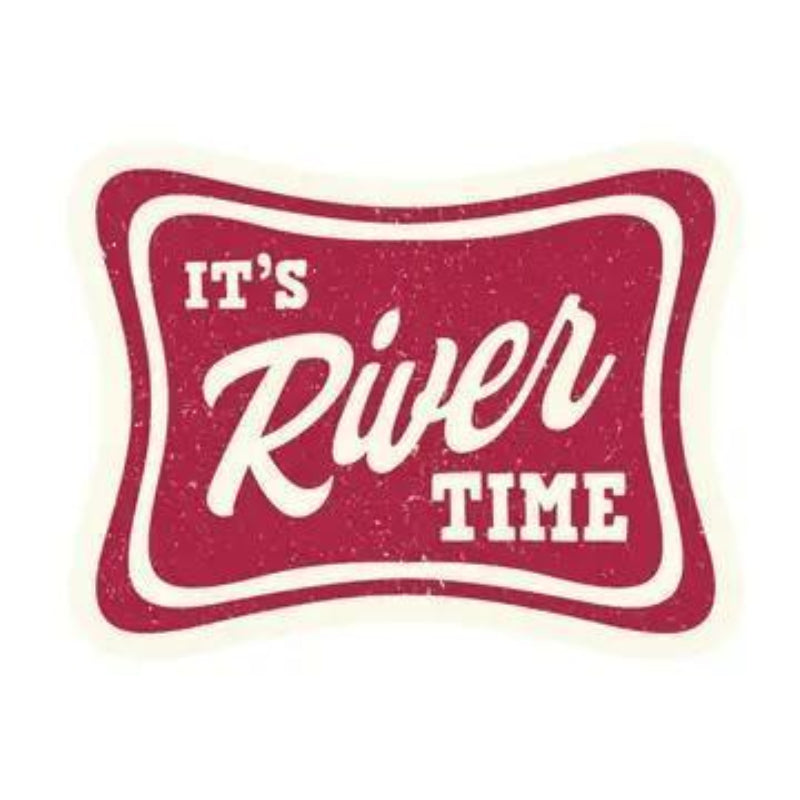 Juju and Moxie River Time Summer Boat Drink High Quality Vinyl Sticker