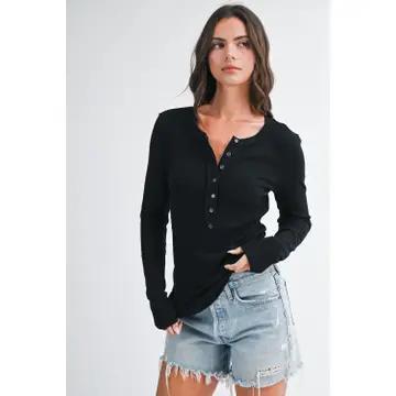Henley Long Sleeve Top