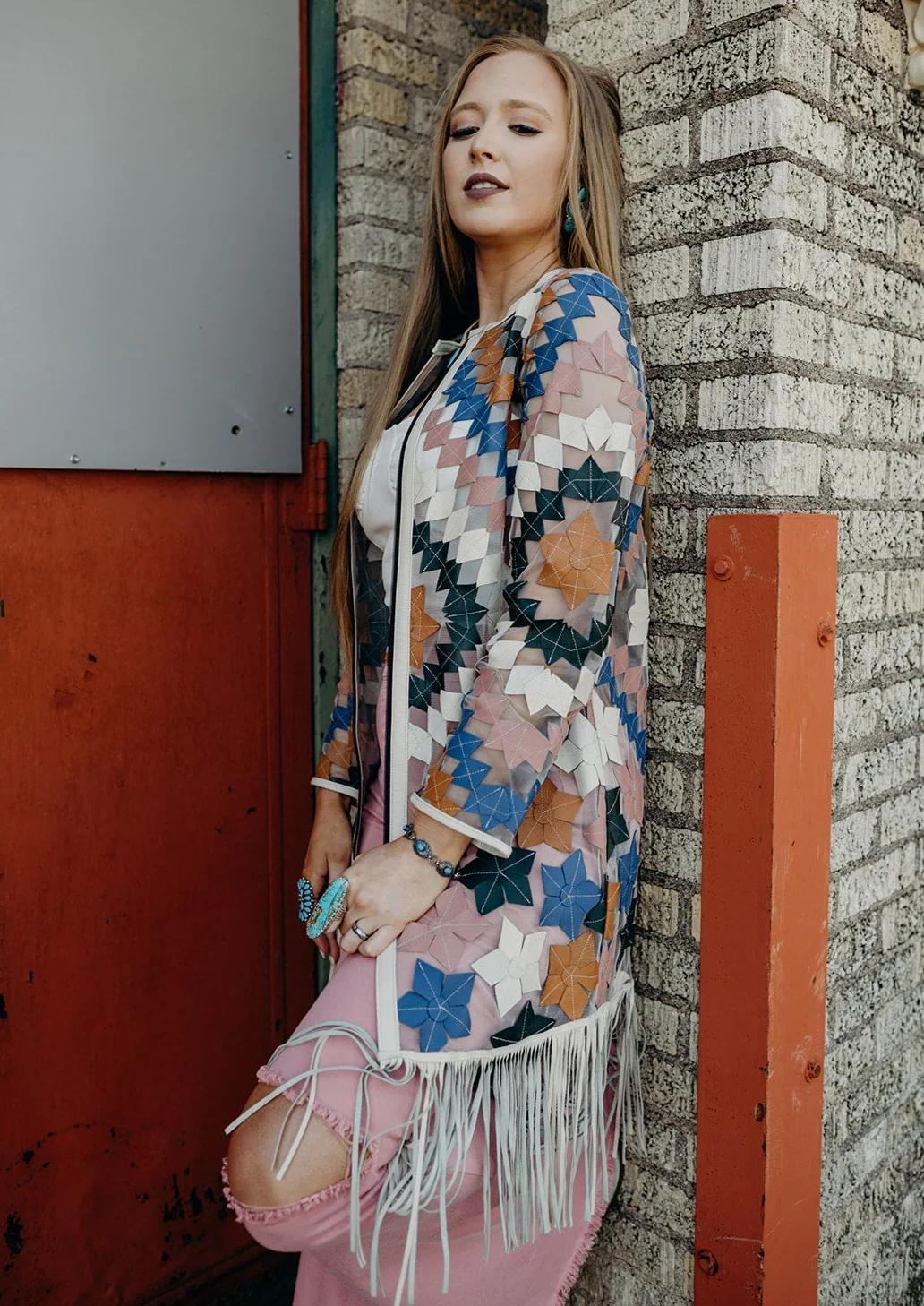Dakota West Santa Fe Fringe Duster