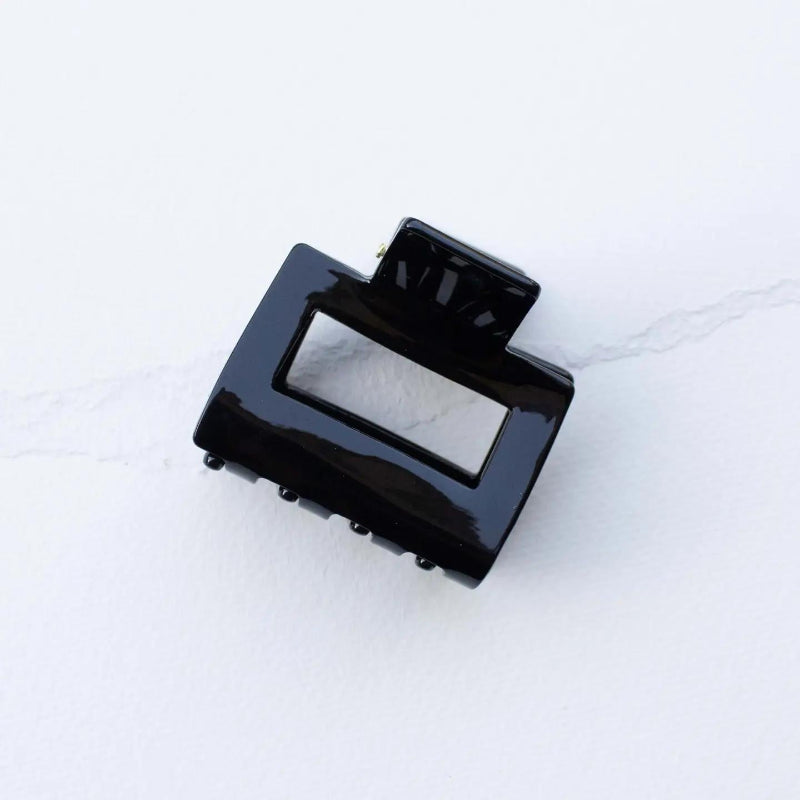 Tiepology Eco Kylie Cellulose Acetate Hair Clip | Black