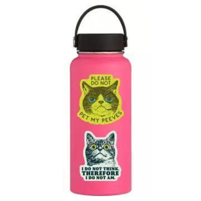 Juju and Moxie Funny Kitty Cat Goofy Humor High Quality Vinyl Sticker