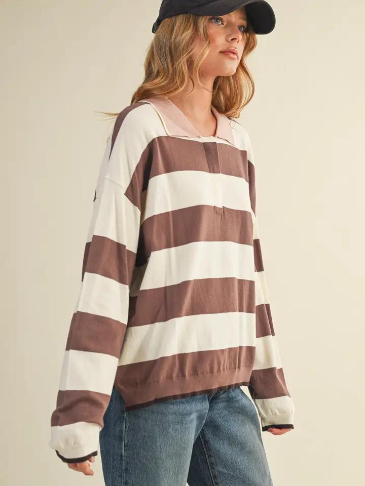 Striped Rugby Sweater