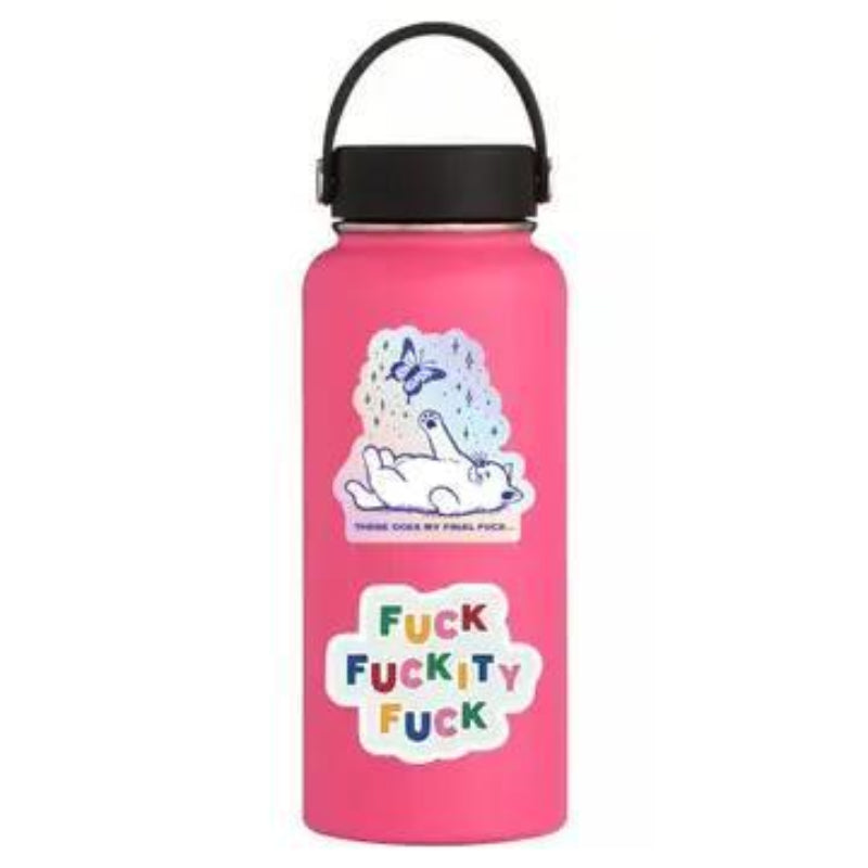 Juju and Moxie Final Fuck Kitty Cat Swear High Quality Vinyl Sticker