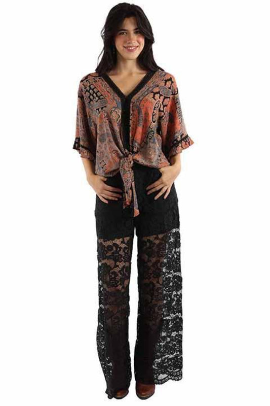 Scully HC1038 Lace Lined Pants - Front View
