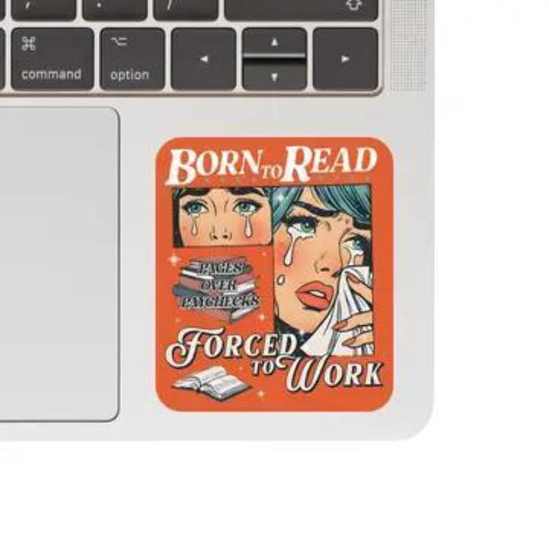 Juju and Moxie Book Read Funny Humor Lit Cute High Quality Vinyl Sticker