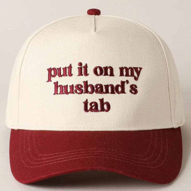 Fashion City put it on my husband's tab Embroidery Canvas Cap