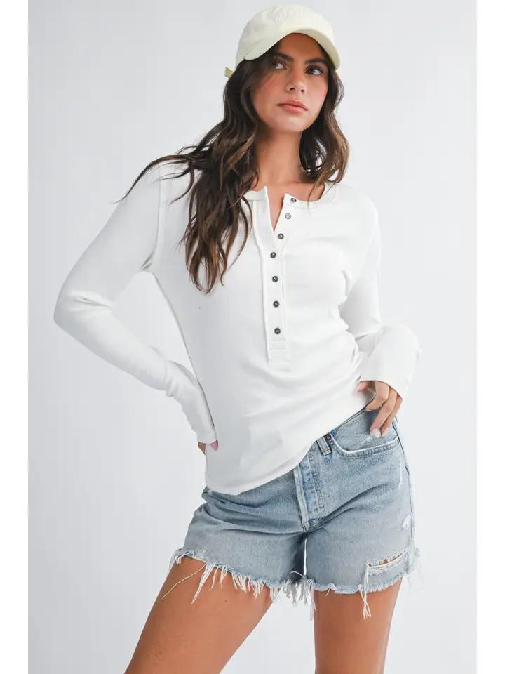 Henley Long Sleeve Top