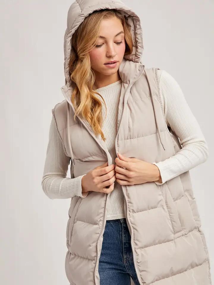 Longline Puffer Vest