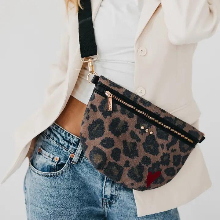 Colby Canvas Printed Bum Bag Leopard