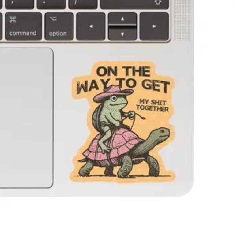 Juju and Moxie Swear Frog Cowboy Funny Turtle High Quality Vinyl Sticker