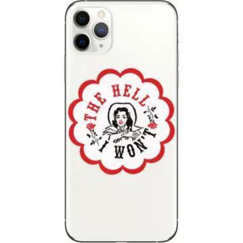 Juju and Moxie The Hell I Won't Cowgirl Vinyl Sticker