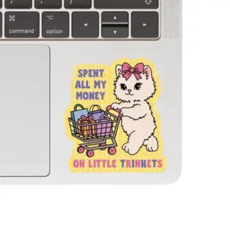 Juju and Moxie Adorable Trinket Kitty Cat Shop High Quality Vinyl Sticker