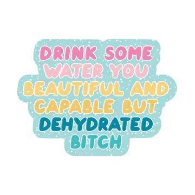 Juju and Moxie Water Bitch Funny Swear High Quality Vinyl Sticker