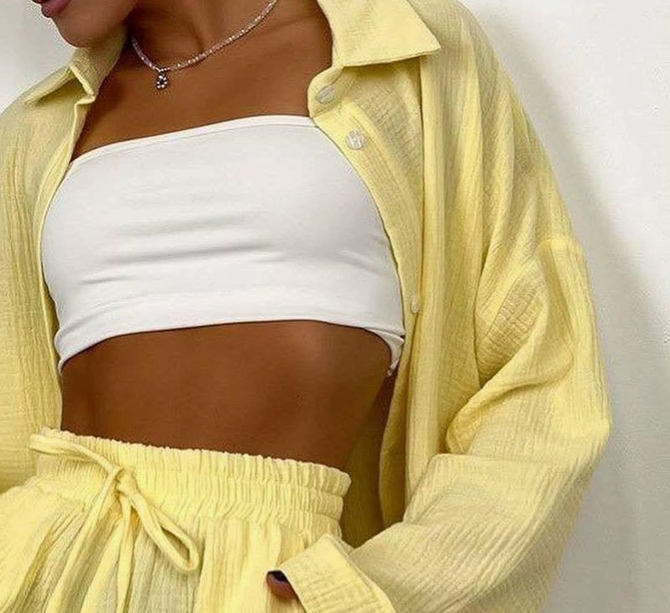Textured Long Sleeve Button Up