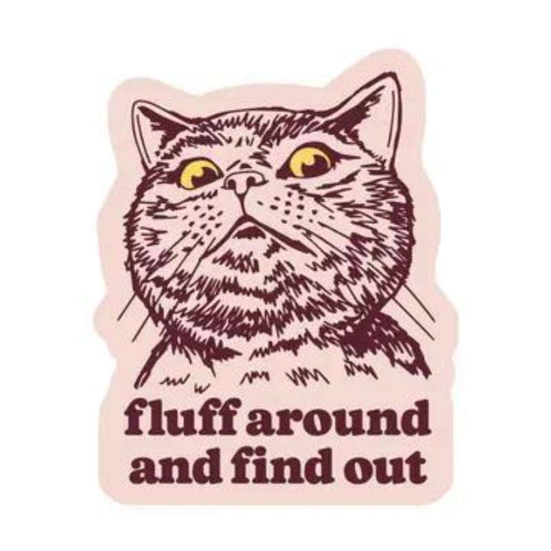 Juju and Moxie Funny Kitty Cat Swear Humor High Quality Vinyl Sticker