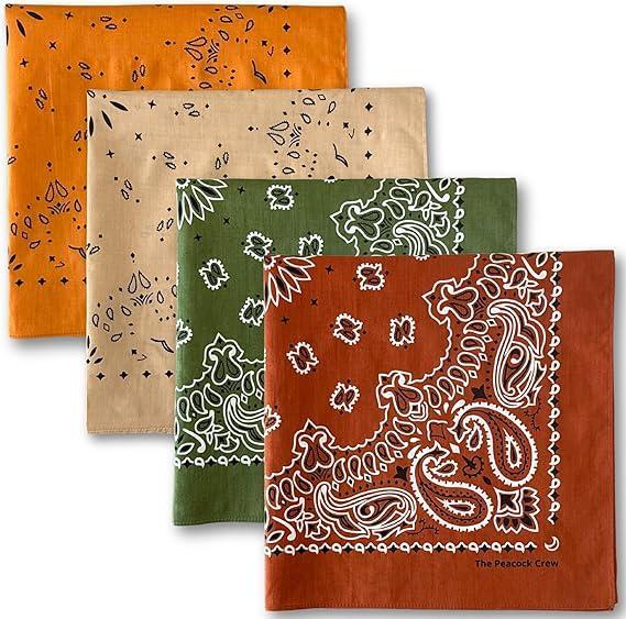 Peacock Crew 22x22 Bandana