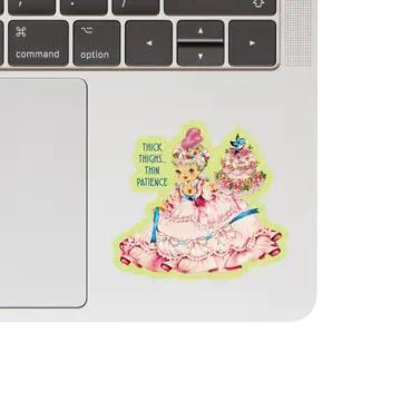 Juju and Moxie Woman Sarcastic Funny Cake High Quality Vinyl Sticker