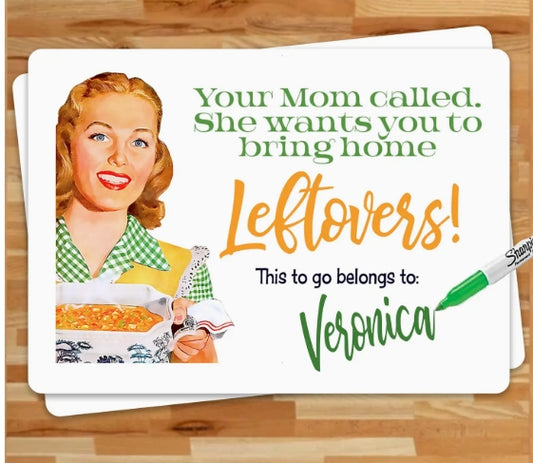 Funny Retro Housewife Mom Called Leftover Sticker